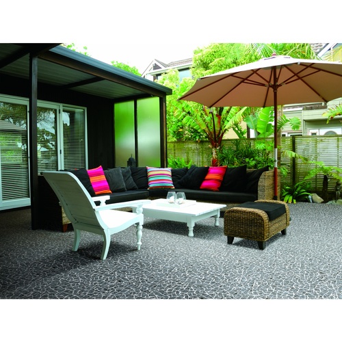 Marbella กระเบื้องเซรามิคปูพื้น 60x60 ซม. คริสตัล-แบล๊ค A-6608 Matt (4P)