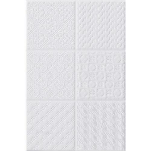 Marbella กระเบื้องเซรามิคปูผนัง 8x12 นิ้ว เจลลี่ไวท์ ZX2015 Gloss (25P)