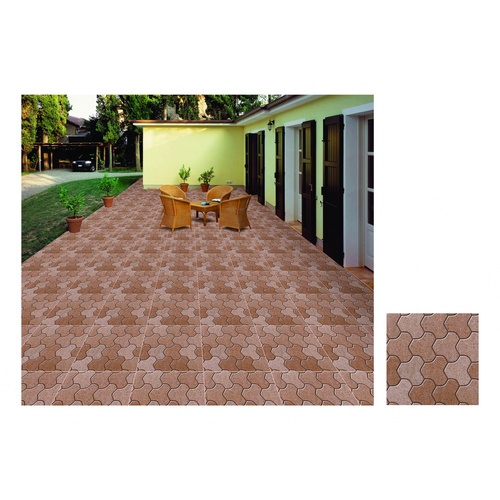 Marbella กระเบื้องเซรามิคปูพื้น 16x16 นิ้ว รุ่น นาซ่า-บราวน์ JMZ40204 Matt (12P)