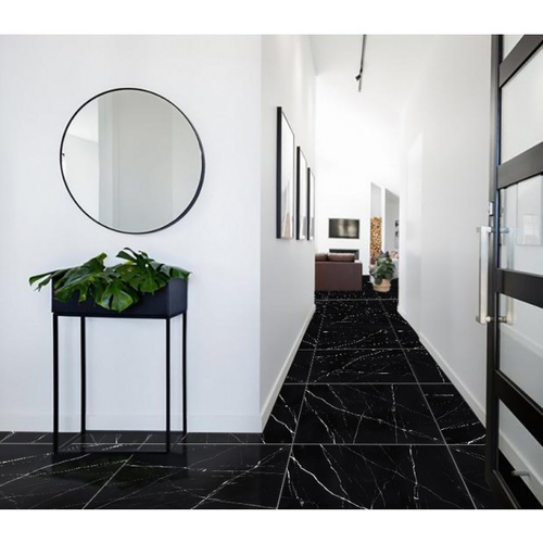 Marbella 60x60 กระเบื้องพอร์ซเลน รุ่น แบล็คแพนเตอร์ P6018 (4P) A.