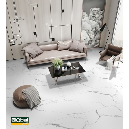 กระเบื้องพอร์ซเลน size  60x120 รุ่น  คาริน่า ไวท์ DGD126006 (2P/1.44 ตร.ม.) A. Hi- gloss (random)