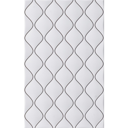 Marbella กระเบื้องเซรามิคปูผนัง 10x16 นิ้ว ไดมอนด์ ไวท์ TJ2502 Gloss (15P)