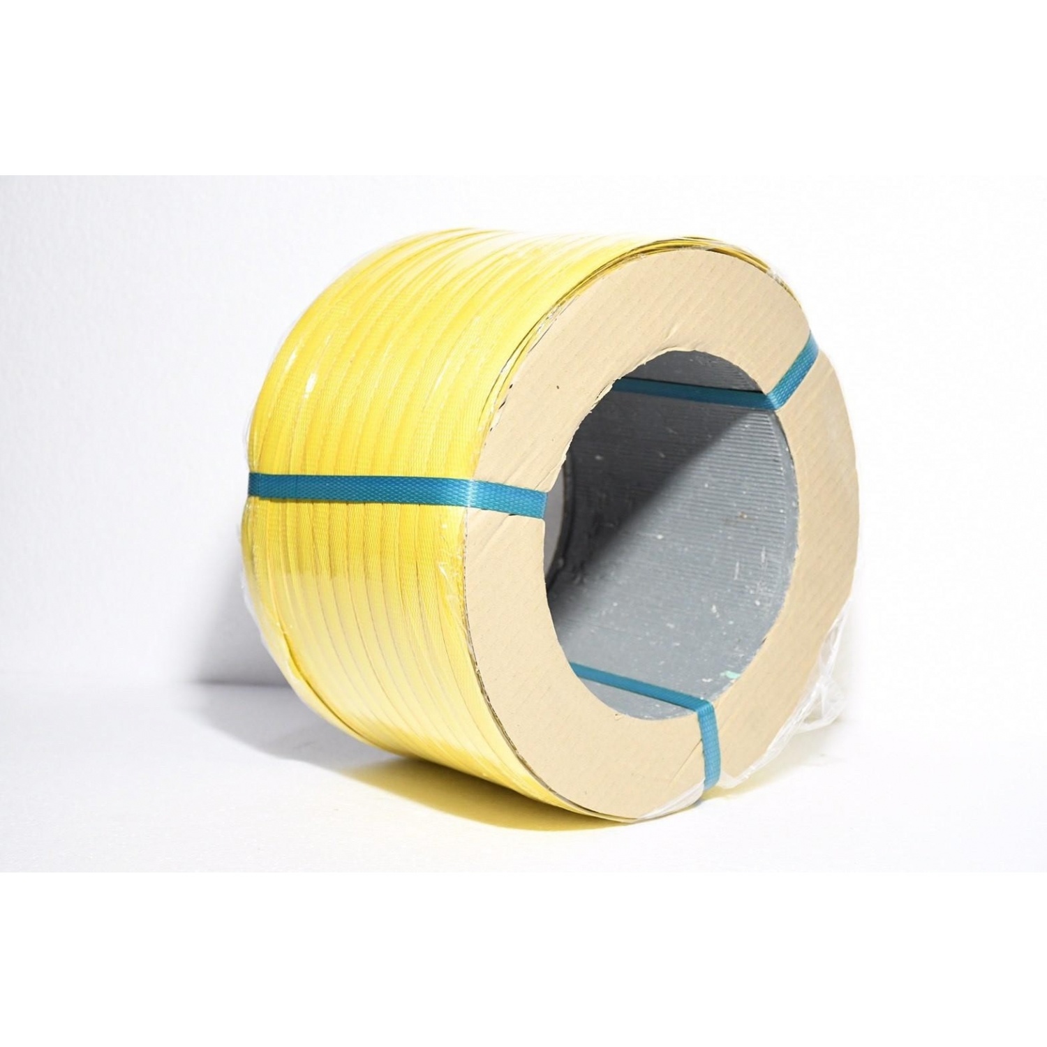 N STRETCH FILM สายรัดพลาสติก PP ขนาด 15MM.x7KG สีเหลือง