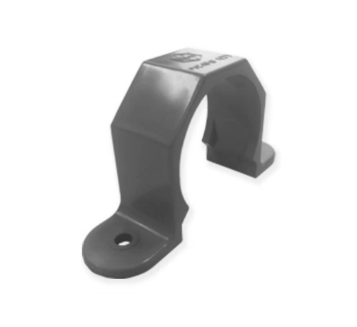 คลิปรัดท่อกลมพีวีซี รุ่น OK MAX สีเทา