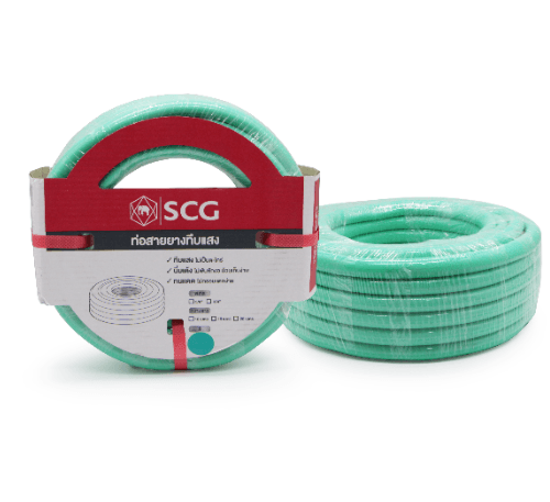 SCG สายยาง พีวีซีทึบแสง 5/8x20M. สีเขียวอ่อน