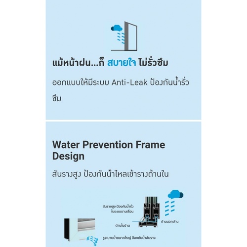 WINDSOR (READY) หน้าต่างไวนิล บานเปิดซ้าย 60x110ซม. สีขาว พร้อมมุ้ง