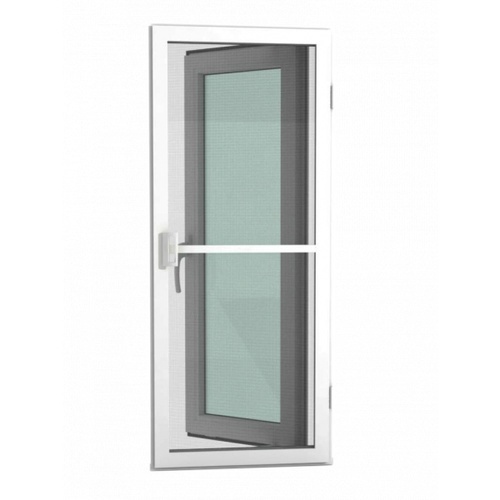 WINDSOR (READY) หน้าต่างไวนิล บานเปิดซ้าย 60x110ซม. สีขาว พร้อมมุ้ง