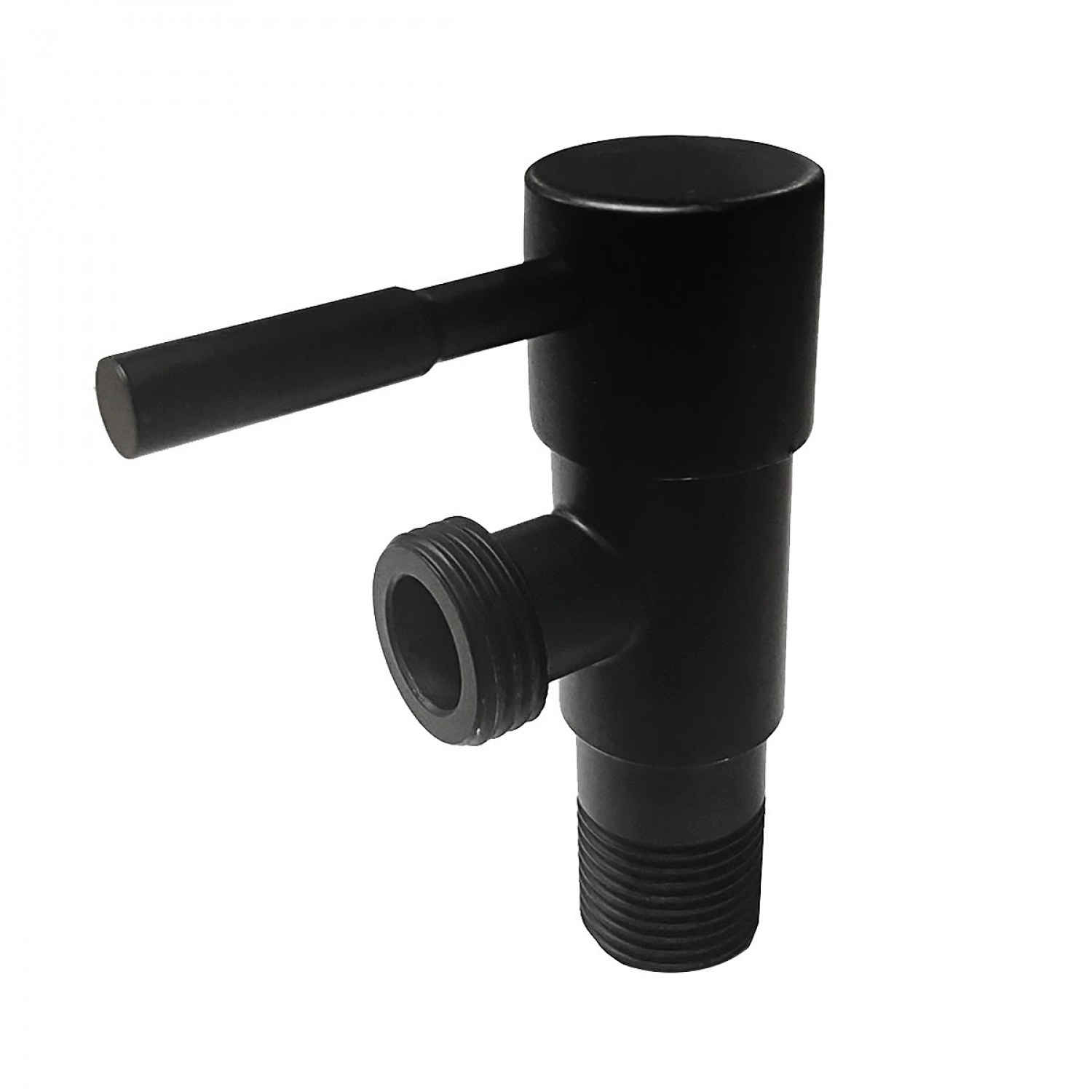 DUSS วาล์วใต้อ่างเอนกประสงค์แตนเลสสองทาง รุ่น SN01-BLACK สีดำ