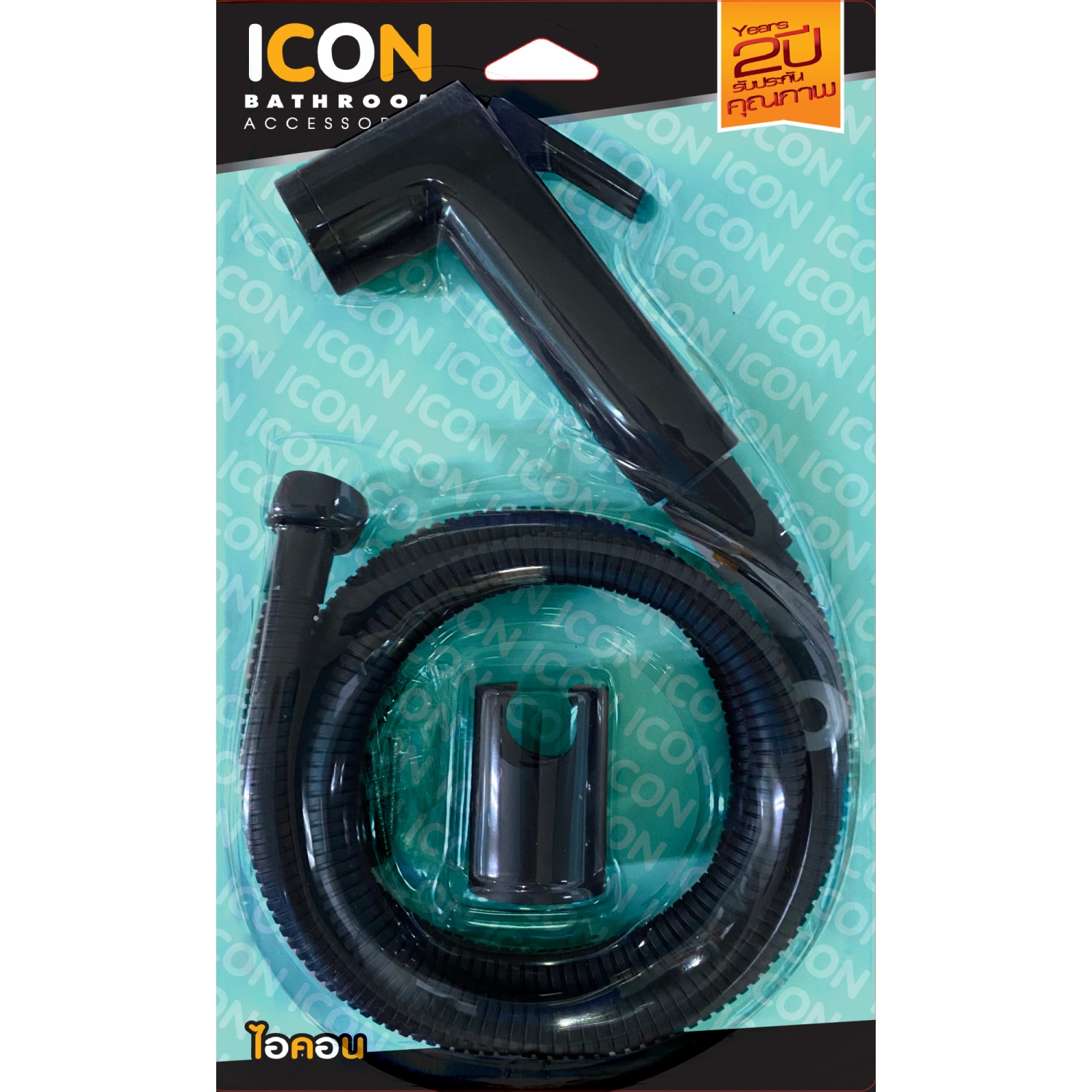 ICON ชุดสายฉีดชำระ รุ่น IU318 สีดำ