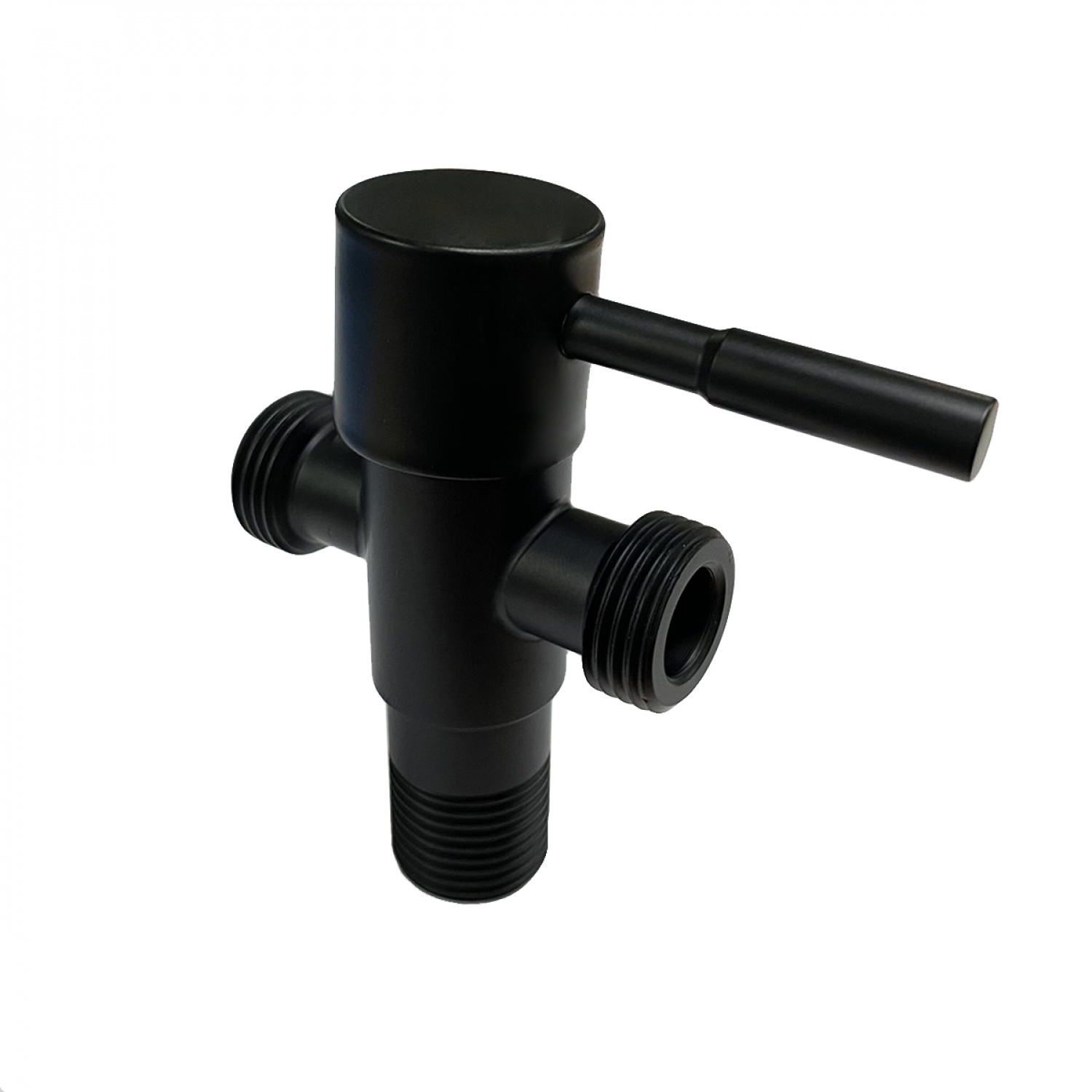 DUSS วาล์วใต้อ่างเอนกประสงค์สามทางสแตนเลส รุ่น SN02-BLACK สีดำ