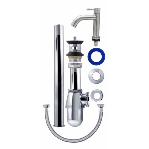 ICON ชุดประหยัดอ่างล้างหน้า ก็อกสแตนเลส 304 รุ่น IC06_ZS555S-ICON-PK