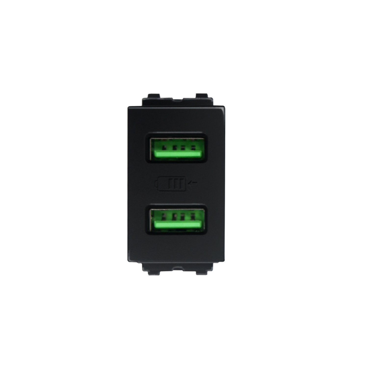 G-Power เต้ารับคู่ USB Type A 2.1A 5 โวลต์ DC 1 ช่อง สีดำ 