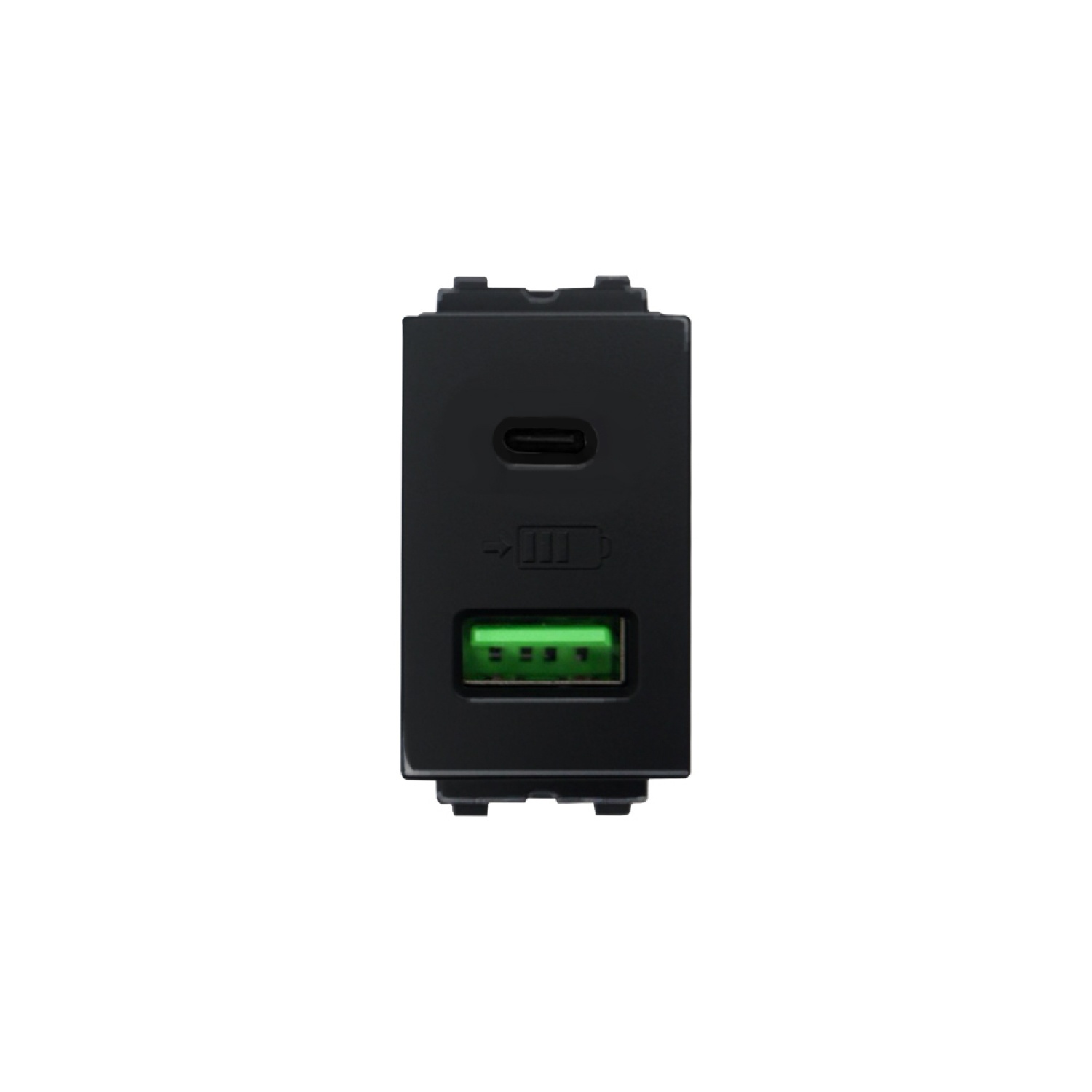 G-Power เต้ารับ USB Type A+C  3.0แอมป์ 5 โวลต์ DC 1 ช่อง สีดำ 