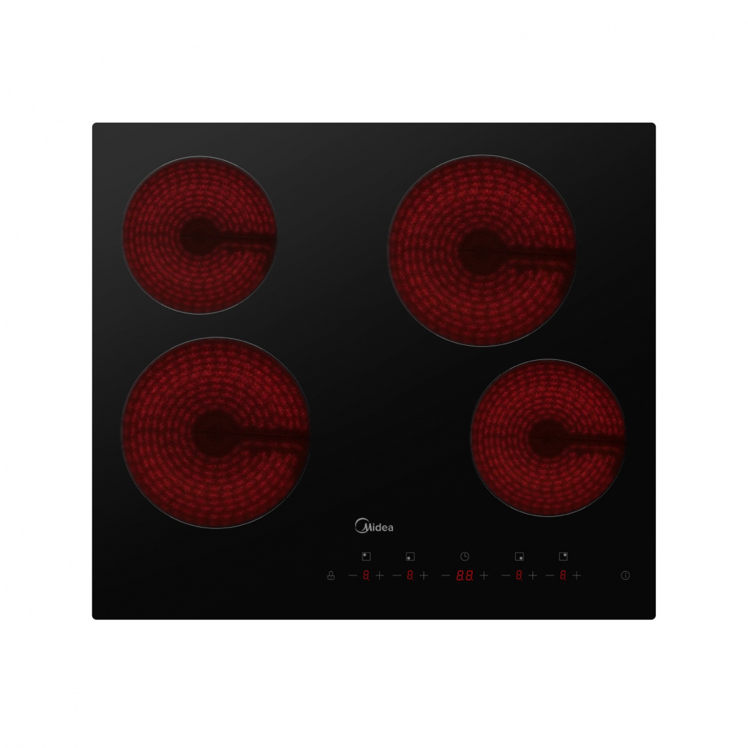 MIDEA เตาไฟฟ้าหน้ากระจกเซรามิก 4 หัวระบบสัมผัส MC-6F6005R242