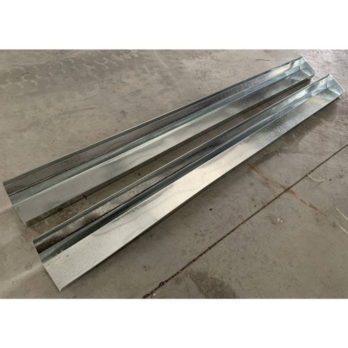 รางน้ำฝนท้องร่อง 5 #35 ยาว 2.44 เมตร ปิดขวา Globalblack