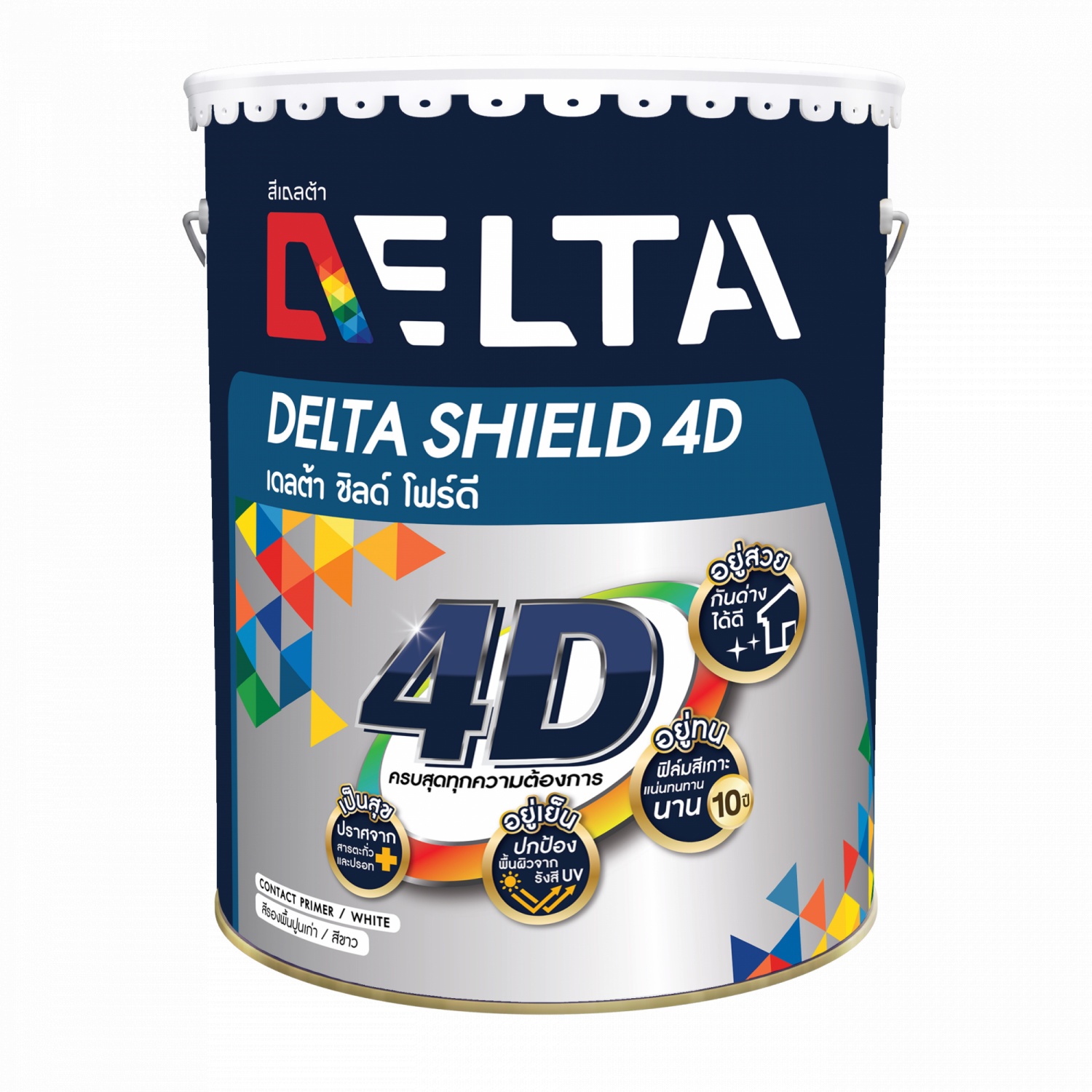 Deltaสีรองพื้นปูนเก่าเดลต้าชิลด์ 4D 5 กล.