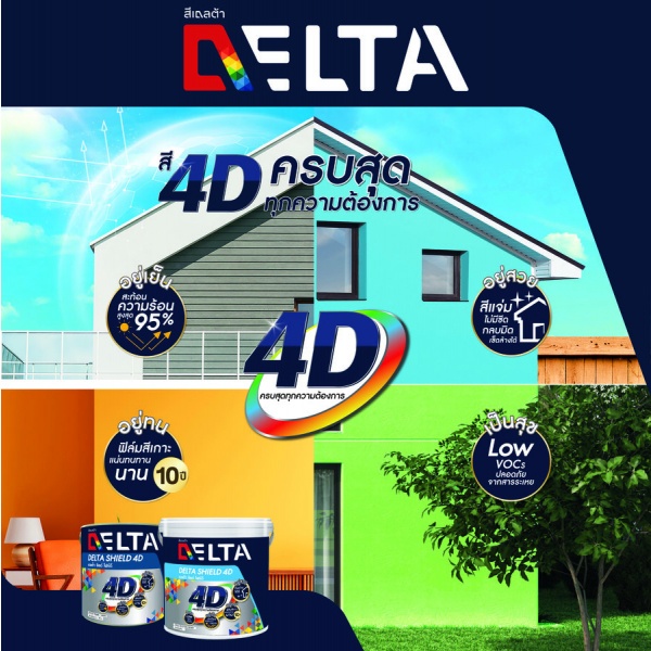 Deltaสีรองพื้นปูนเก่าเดลต้าชิลด์ 4D 5 กล.