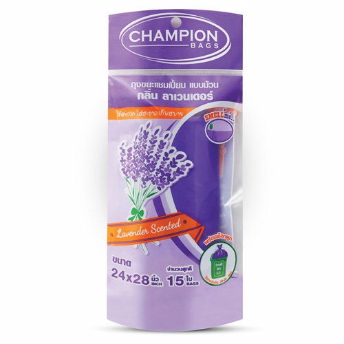 Champion ถุงขยะแบบม้วน ขนาด 24