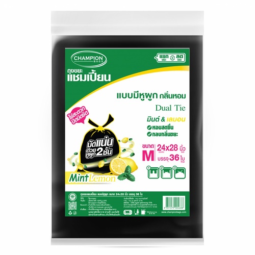 Champion ถุงขยะแบบมีหูผูก ขนาด 24