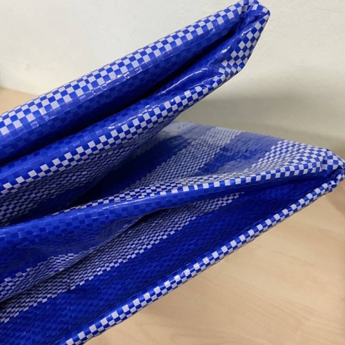 RRK ผ้าใบพลาสติกสาน รุ่นหนาพิเศษ แบบผืน 2Y.x3M. สีฟ้าขาว