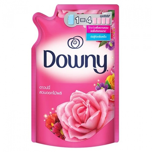Downy น้ำยาปรับผ้านุ่ม แบบเติม กลิ่น สวนดอกไม้ผลิ ขนาด 540 มล. สีชมพู