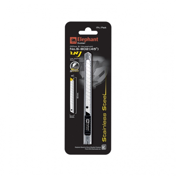 Elephant ตราช้าง คัตเตอร์ 9มม. 45 องศา รุ่น S-902