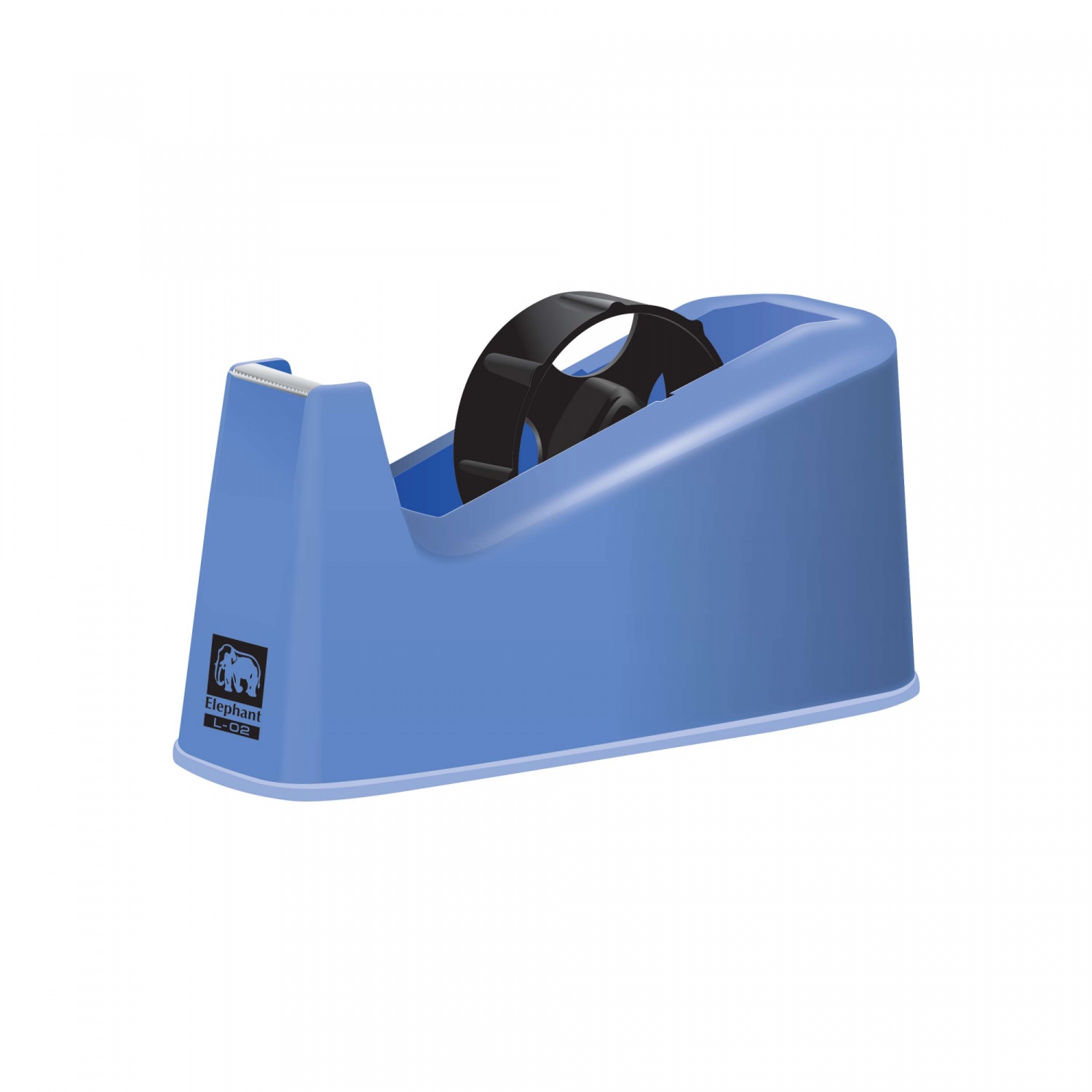 Elephant แท่นตัดเทปใส OPP แกน 3 นิ้ว รุ่น L-02 B สีฟ้า