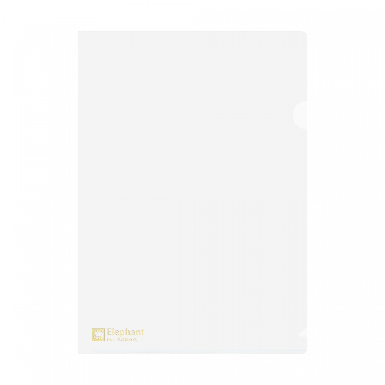 Elephant แฟ้มซองพลาสติก (แพ็ค 12 ชิ้น)  รุ่น 405A4 สีขาว