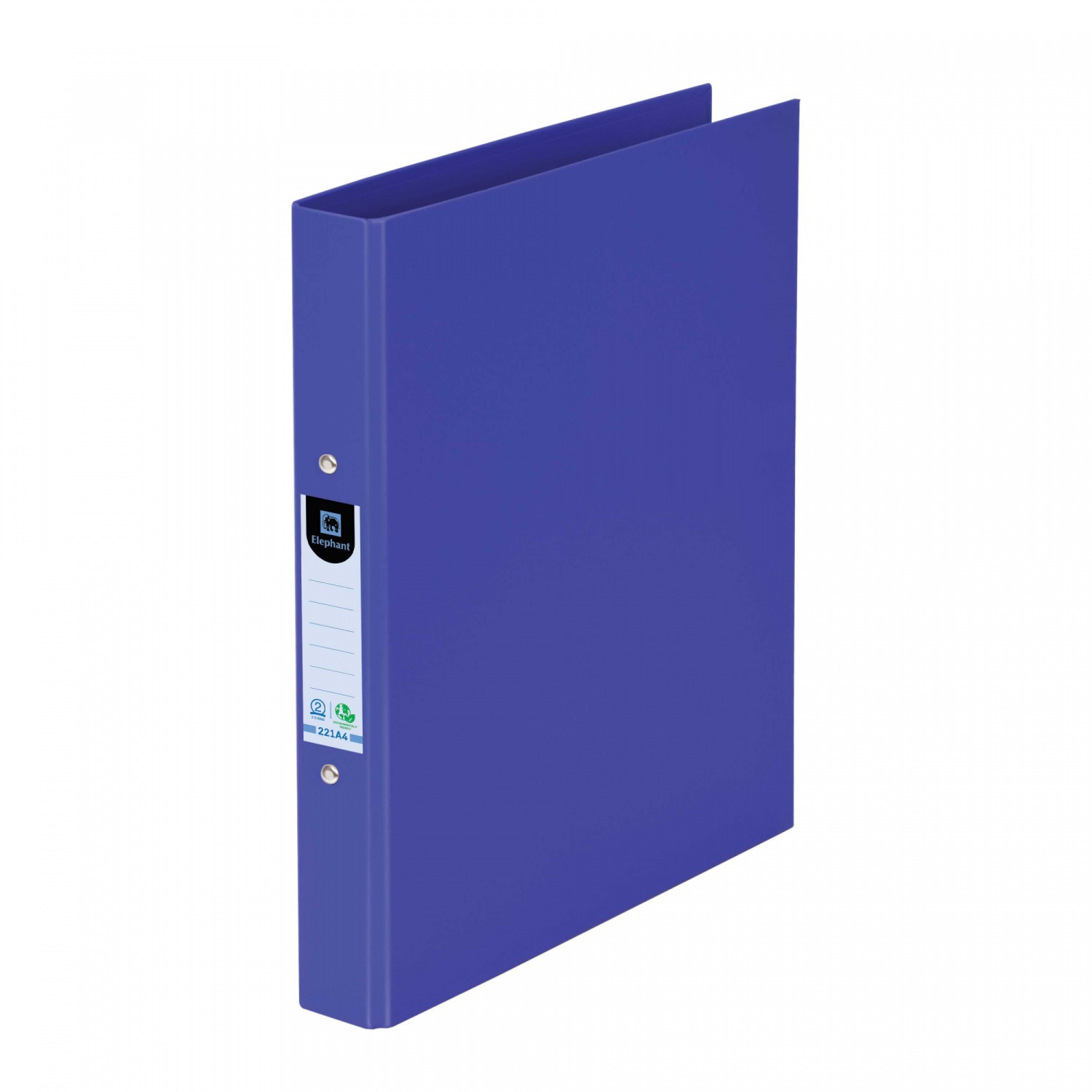 Elephant แฟ้ม 2 ห่วง ดูราพลาส A4 รุ่น 221A4 น้ำเงิน