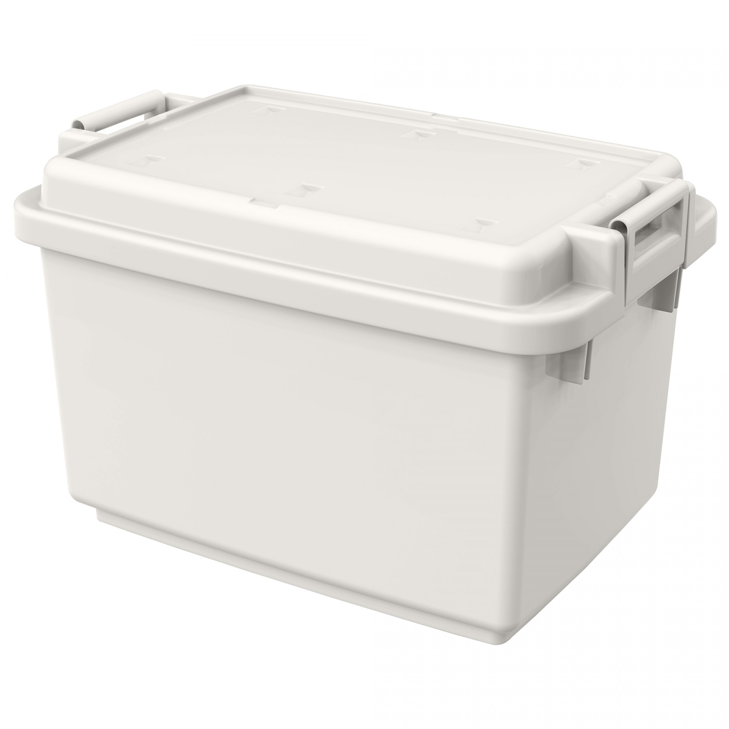 JCJ กล่องเก็บของ 100L มีล้อ S55 Plus ขนาด 45.9x46.8x45.7cm. รุ่น 5519 สีเบจ