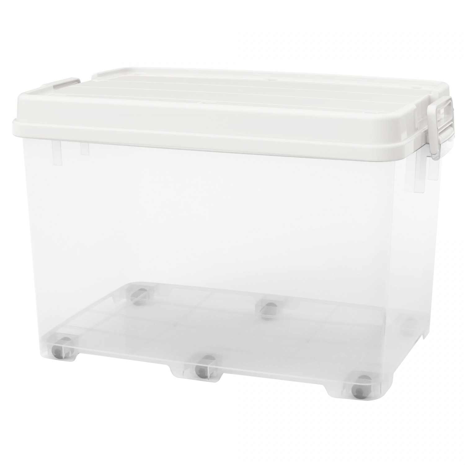 JCJ กล่องเก็บของ 100L S51 Plus ขนาด 47.4x72.9x46.9cm. รุ่น 5119-2  สีขาวใส