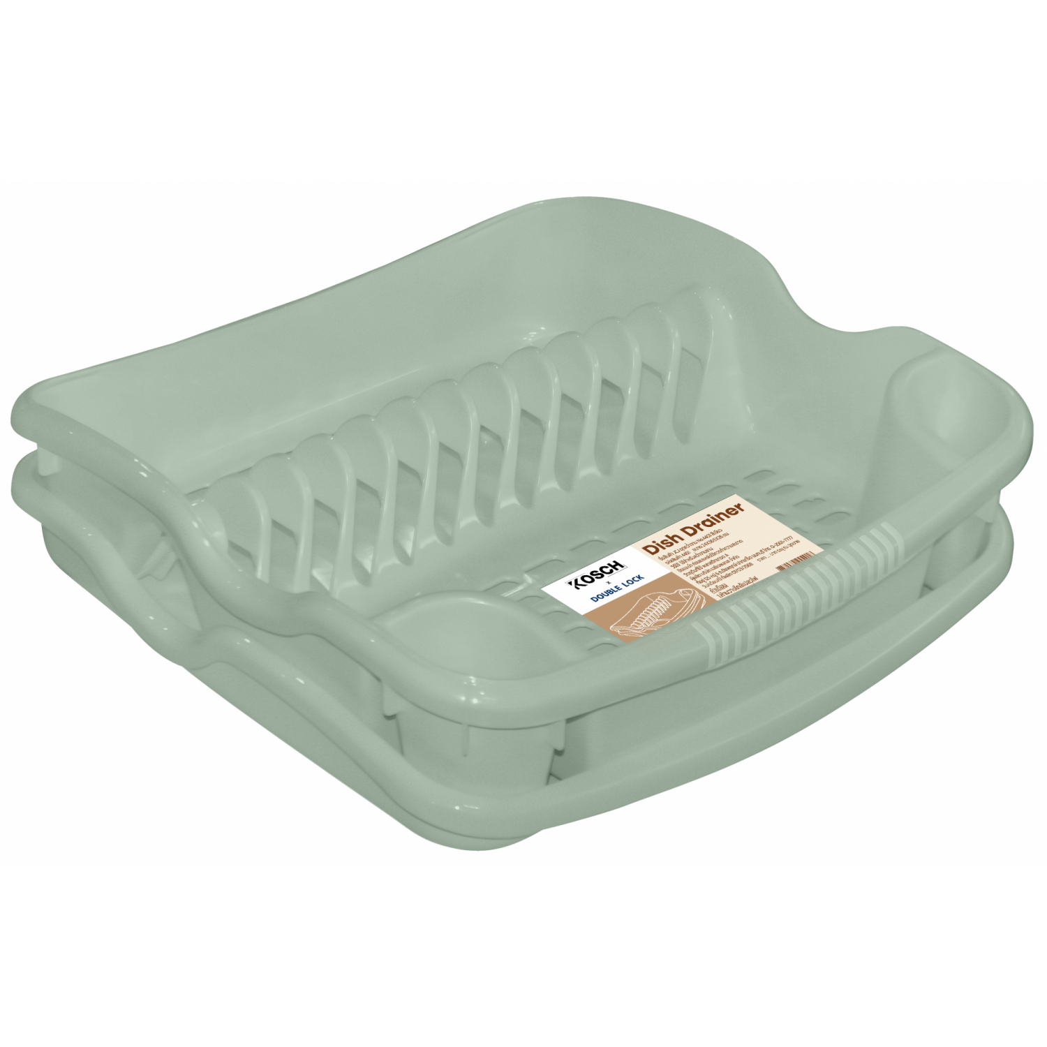 KOSCH X DOUBLE LOCK ชุดคว่ำจาน No.4401 สีเขียว