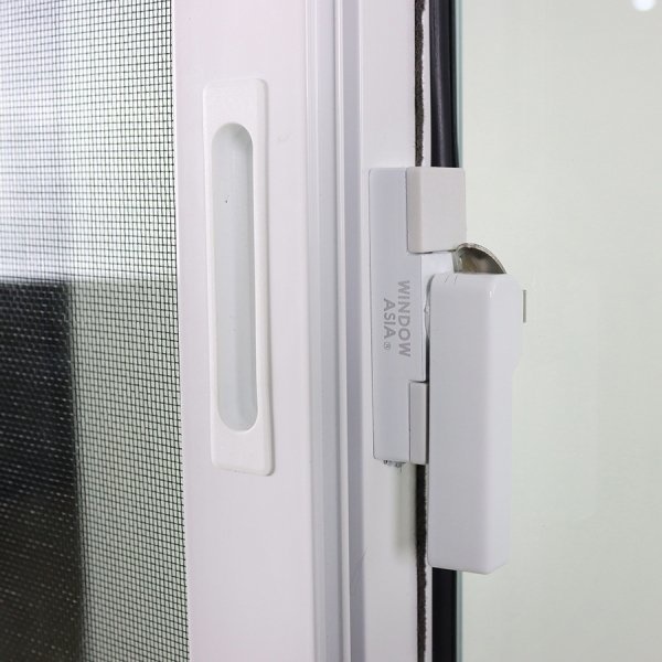 WELLINGTAN (ECO) หน้าต่างอะลูมิเนียม บานเลื่อน SS 120x110ซม. สีขาว พร้อมมุ้ง