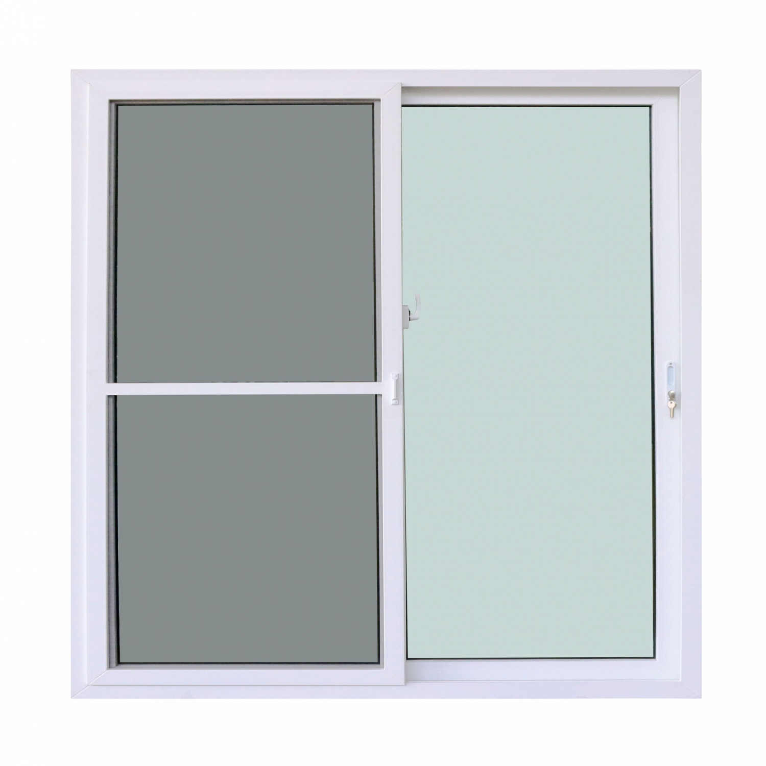 WINDOW ASIA (10MAX) UPVC ประตูบานเลื่อน SS 200X205 ซม. สีขาว พร้อมมุ้ง 
