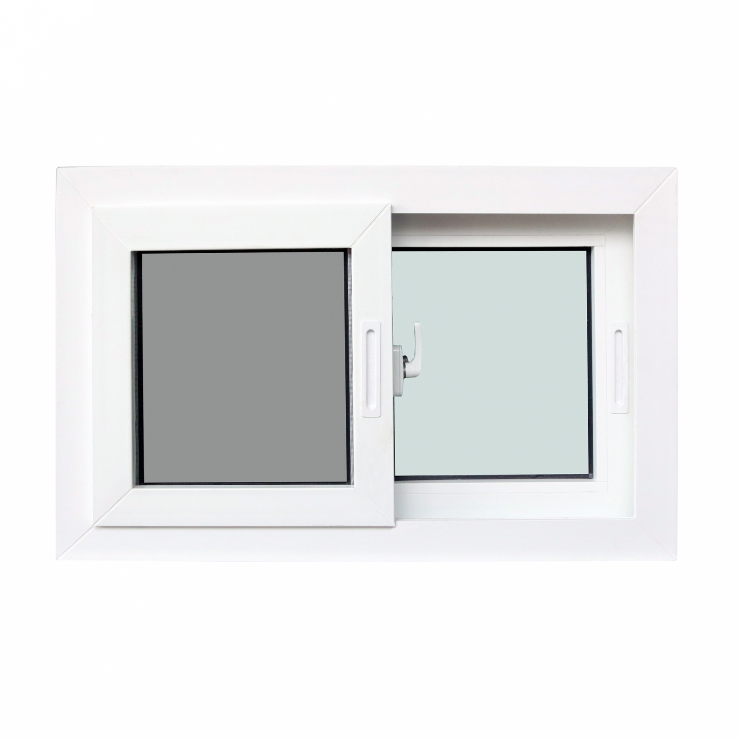 WINDOW ASIA (10MAX) UPVC หน้าต่างบานเลื่อน SS 80X50 ซม. สีขาว พร้อมมุ้ง