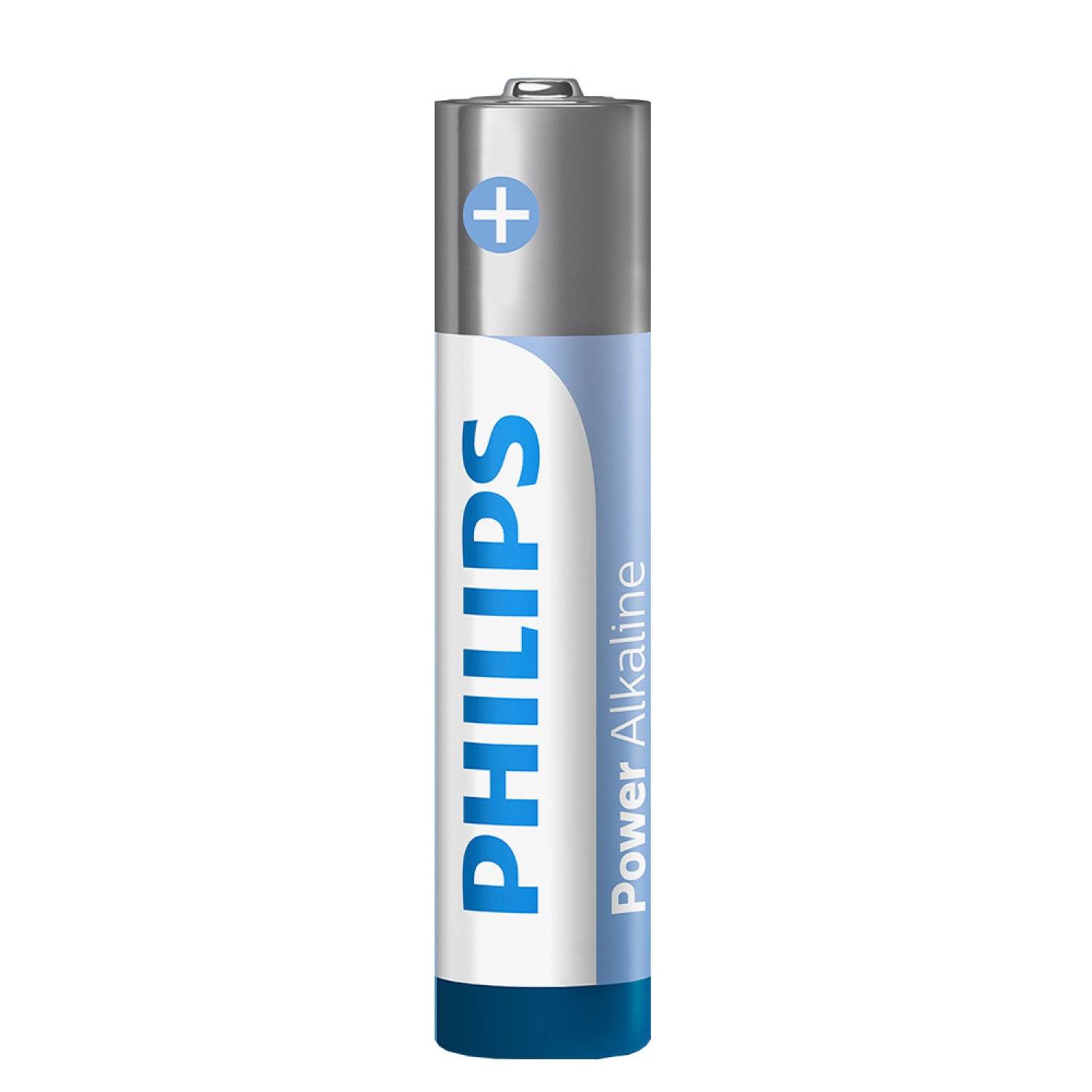 PHILIPS ถ่านไฟฉายอัลคาไลน์  Power Alkaline AAA 2 ก้อน สีเงิน