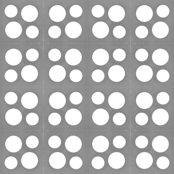 วีบล็อค อิฐบล็อกช่องลมลาย บับเบิ้ล A ขนาด 19x19x9ซม.