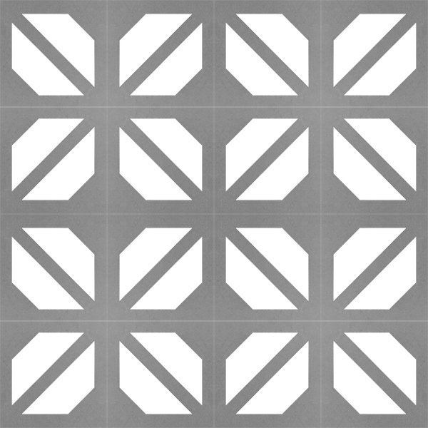 วีบล็อค อิฐบล็อกช่องลมลาย ลายเมล็ดกาแฟ ขนาด 19x19x9ซม.