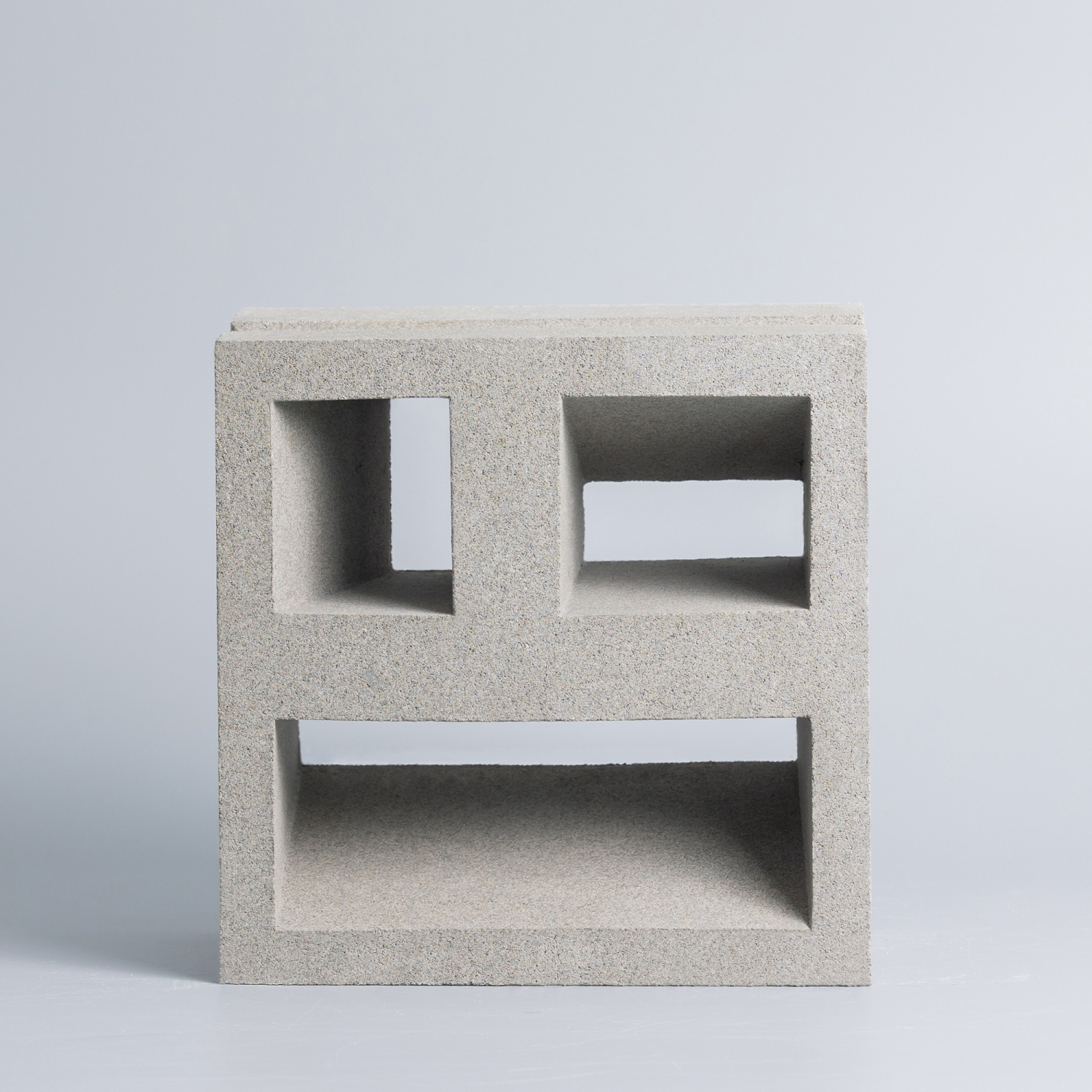 วีบล็อค อิฐบล็อกกันฝน  ชนิดสามช่อง ขนาด 19x19x9ซม.