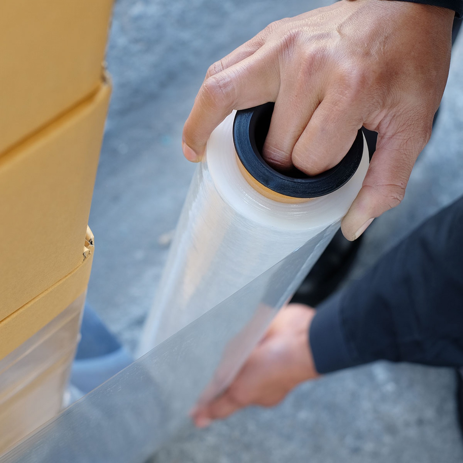 POLLO ฟิล์มยืดพันพาเลท 20 ไมครอน 50cm.x300m. สีใส