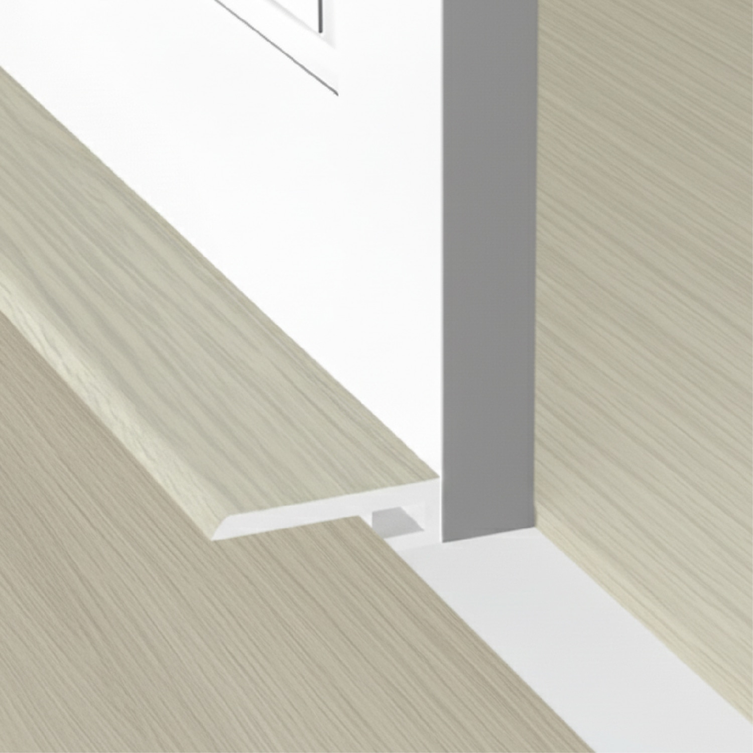 MAC ตัวจบเก็บขอบT4 ขนาด25x5.5มม. ความยาว 2 เมตร Dwg.15A064V สีงาช้าง304