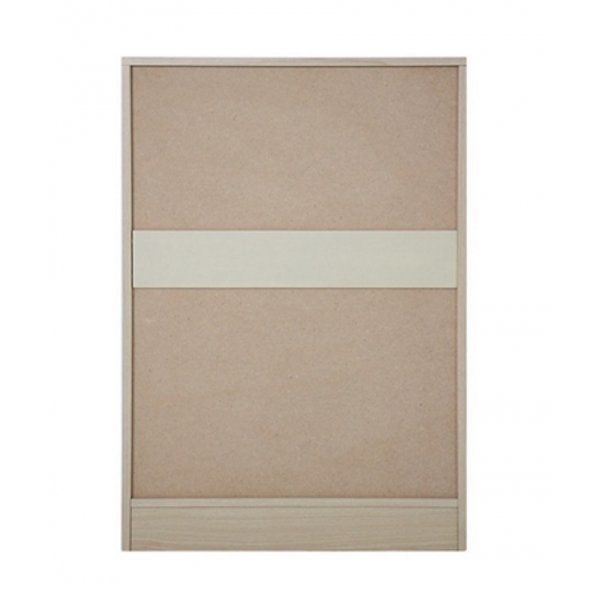 DELICATO ตู้ 3 ลิ้นชัก รุ่นอแมนด้า  ขนาด 59x39x81.50 ซม.สีบีช/ขาว