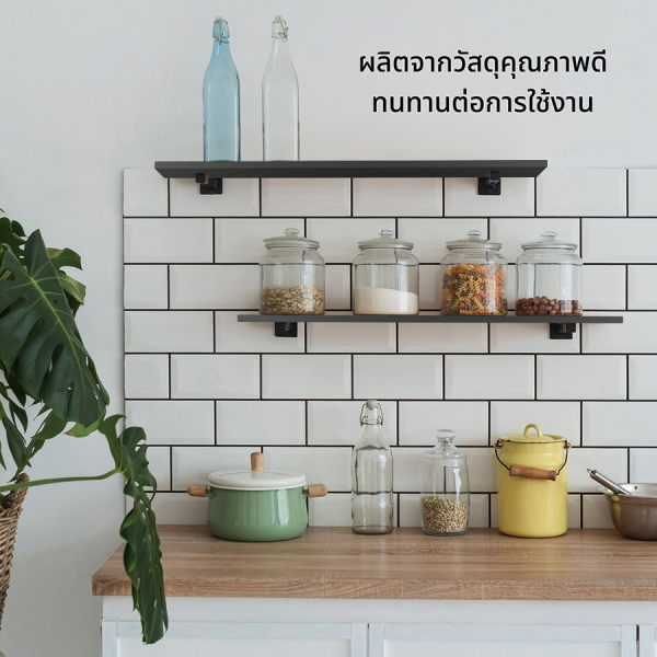 DELICATO แผ่นชั้นไม้ รุ่นอแมนด้า ขนาด 29X90X1.6 ซม. สีเวงเก้