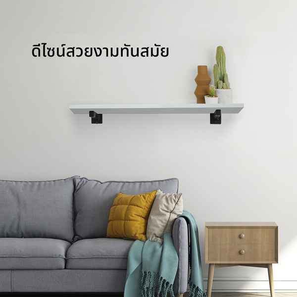 DELICATO แผ่นชั้นไม้ รุ่นอแมนด้า ขนาด  20X90X1.6 ซม. สีไวท์โอ๊ค