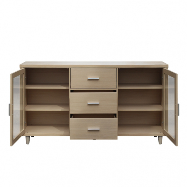 DELICATO ชั้นวางทีวี รุ่นบอสตัน ขนาด 152.6x39.5x85.9 ซม. สีบีช 