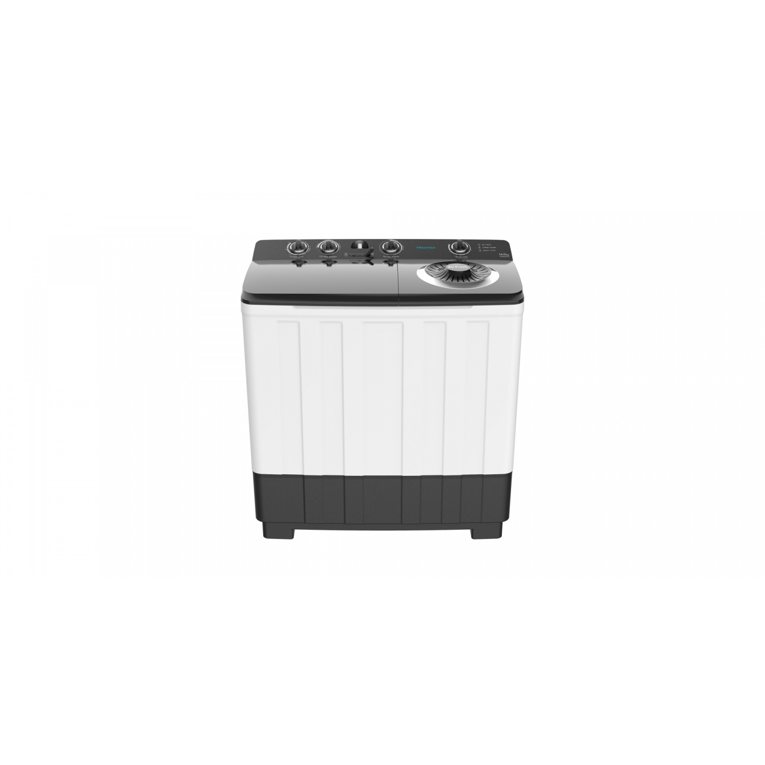 HISENSE  เครื่องซักผ้า 2 ถัง 18 KG. รุ่น WSRB1813UB สีขาว