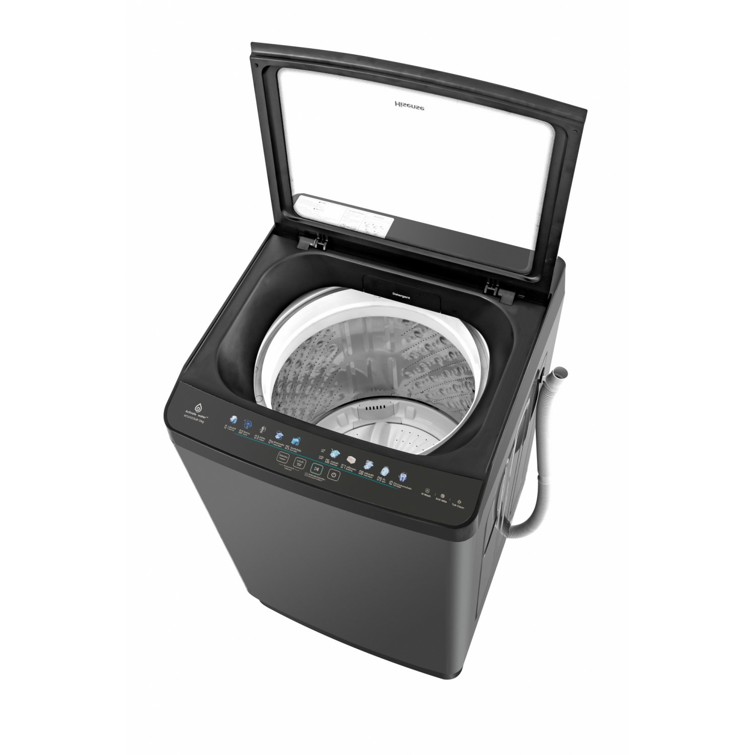 HISENSE เครื่องซักผ้าฝาบน ขนาด 13 กก. WTJH1313UB สีเทา