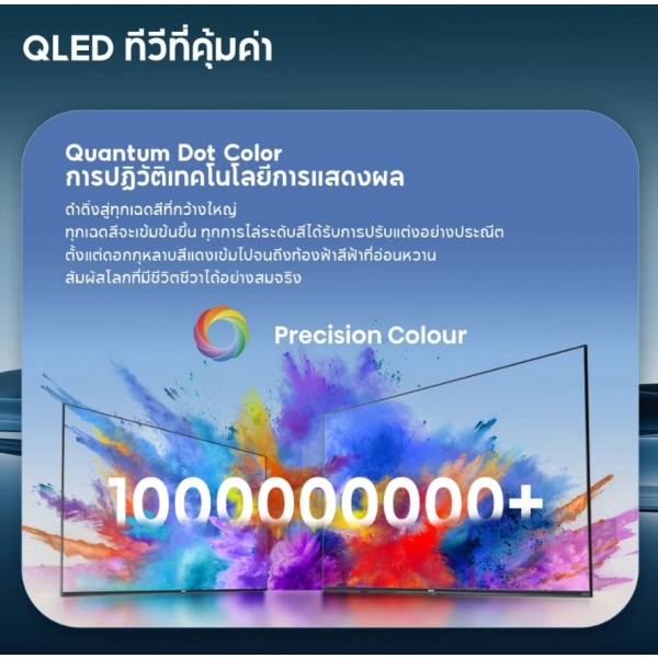 HISENSE ทีวี QLED GOOGLE TV 50 นิ้ว 4K รุ่น 50E7N