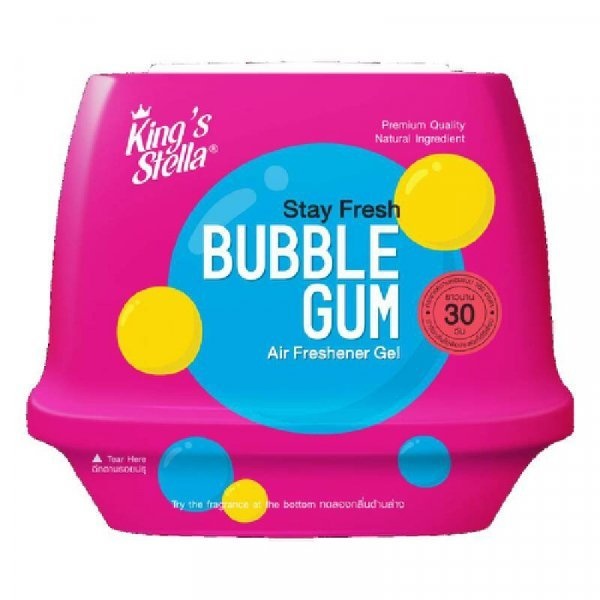 KINGS STELLA เจลปรับอากาศ สเตย์เฟรช แอร์ เฟชรเชนเนอร์ กลิ่นบับเบิ้ลกัมม์ 180 กรัม