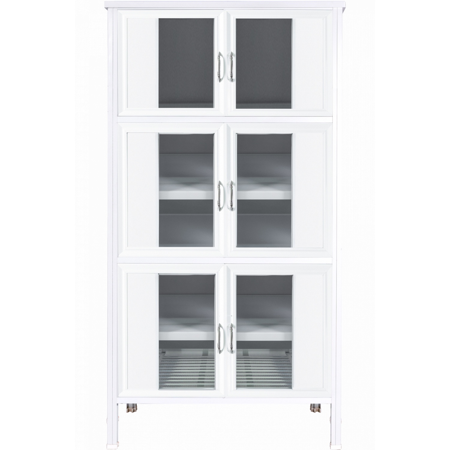 CLOSE ตู้กับข้าวอลูมิเนียม SHIRO-100 ขนาด 100x50x176 ซม. สีขาว